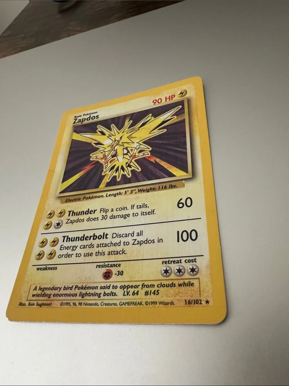 zapdos pokemon card value 1999 Vintage Pack: WotC Fossil (Zapdos) Vancity CJ Trading Cards flip a coin THE ORIGINAL THUNDER LEGEND
